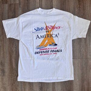 Vintage 1992 America's Cup Defense Finals T-Shirt - size XLarge